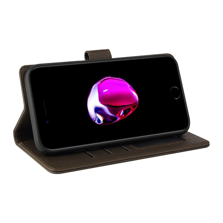 For iPhone SE 2022 / SE 2020 / 8 / 7 GQUTROBE Skin Feel Magnetic Leather Phone Case