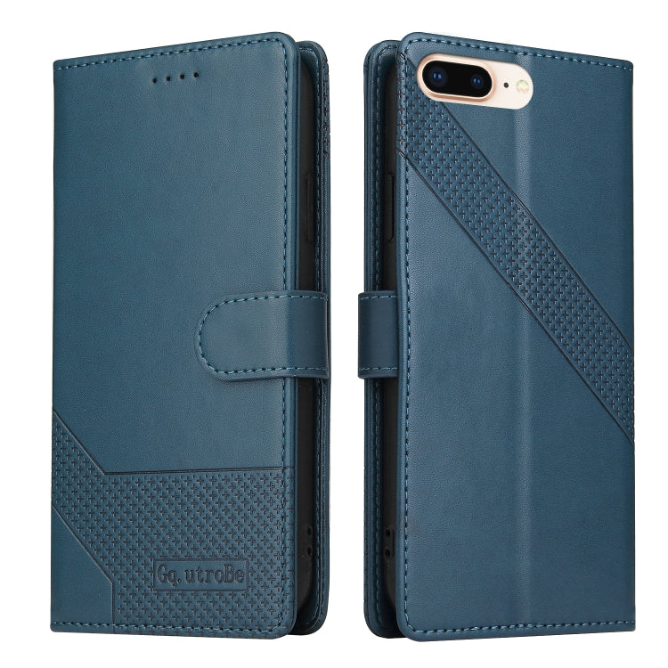 GQUTROBE Skin Feel Magnetic Leather Phone Case For iPhone 8 Plus / 7 Plus