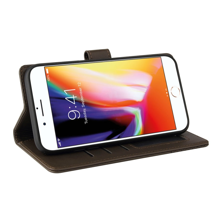 GQUTROBE Skin Feel Magnetic Leather Phone Case For iPhone 8 Plus / 7 Plus