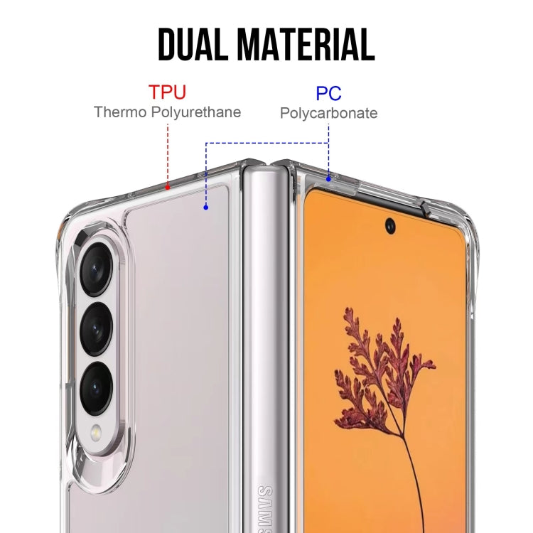 For Samsung Galaxy Z Fold4 TPU + PC Shockproof Phone Case