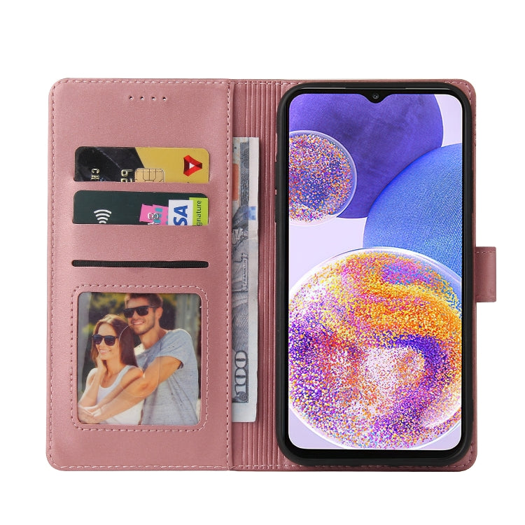 For Samsung Galaxy A23 GQUTROBE Skin Feel Magnetic Leather Phone Case