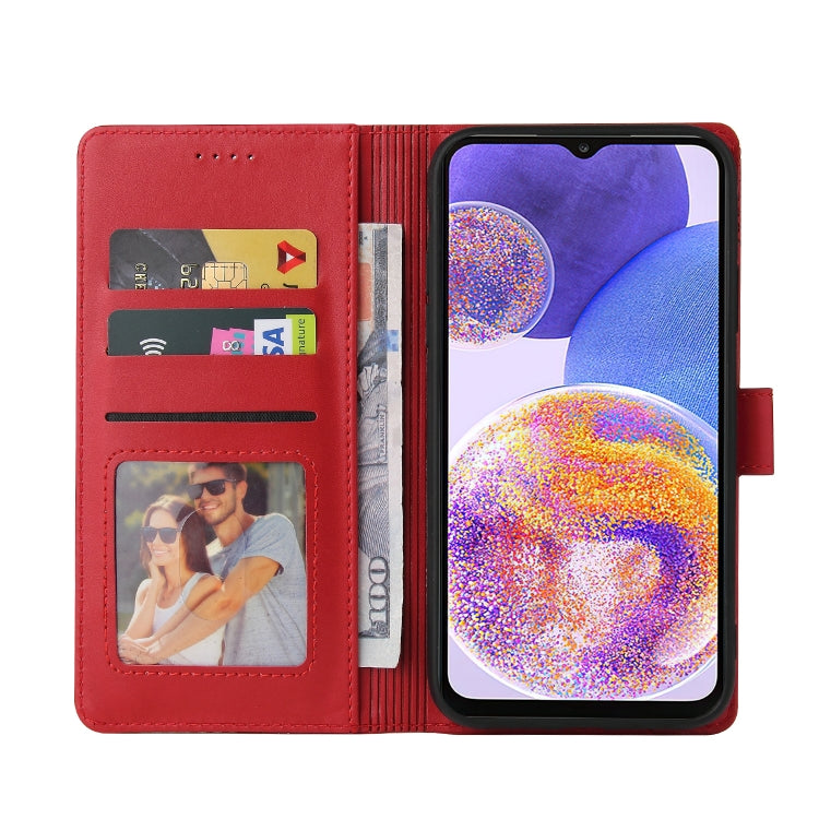 For Samsung Galaxy A23 GQUTROBE Skin Feel Magnetic Leather Phone Case