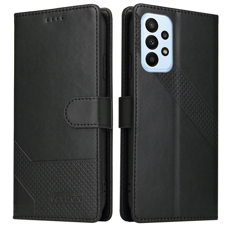 For Samsung Galaxy A23 GQUTROBE Skin Feel Magnetic Leather Phone Case