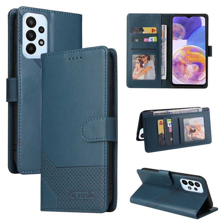 For Samsung Galaxy A23 GQUTROBE Skin Feel Magnetic Leather Phone Case