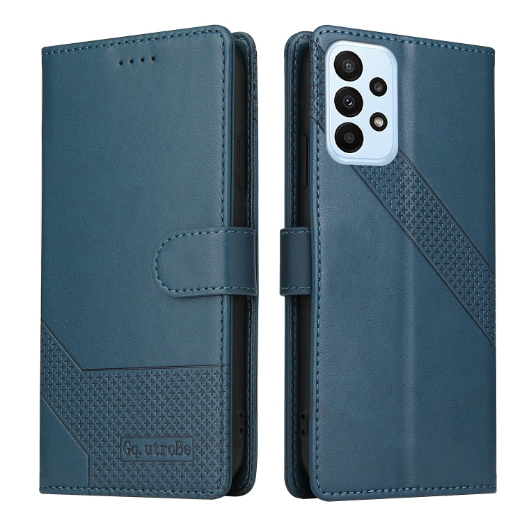 For Samsung Galaxy A23 GQUTROBE Skin Feel Magnetic Leather Phone Case