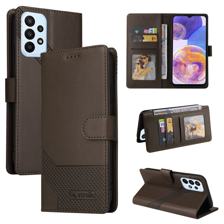 For Samsung Galaxy A23 GQUTROBE Skin Feel Magnetic Leather Phone Case