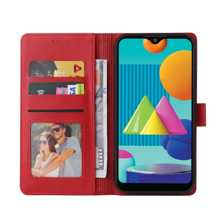 For Samsung Galaxy A02 GQUTROBE Skin Feel Magnetic Leather Phone Case