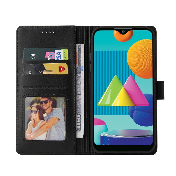 For Samsung Galaxy A02 GQUTROBE Skin Feel Magnetic Leather Phone Case