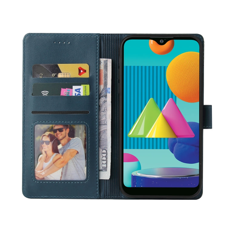 For Samsung Galaxy A02 GQUTROBE Skin Feel Magnetic Leather Phone Case