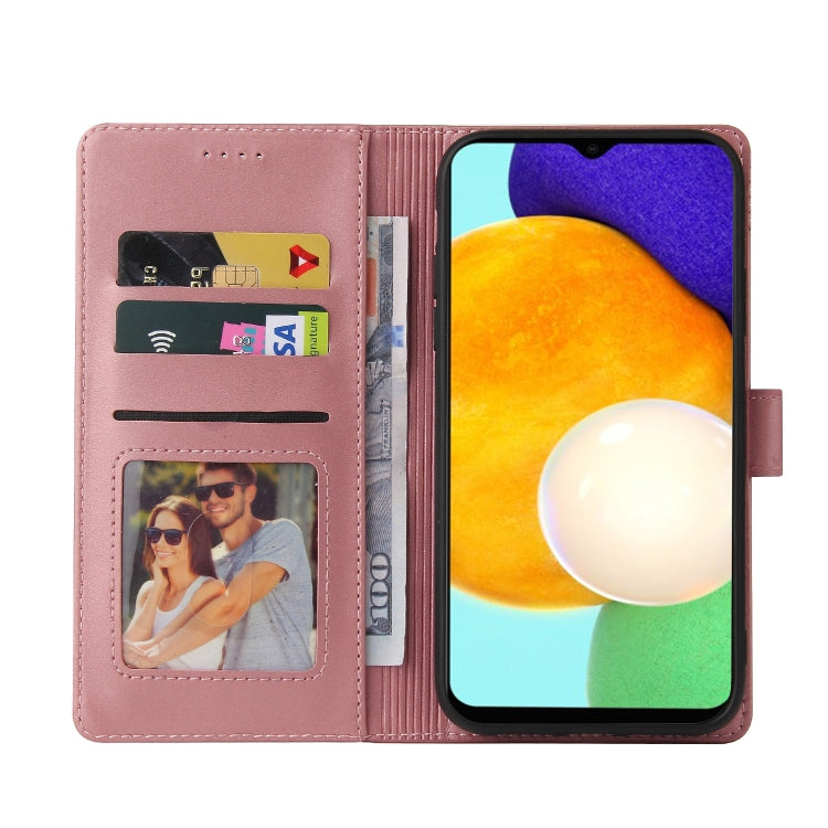 For Samsung Galaxy A03s GQUTROBE Skin Feel Magnetic Leather Phone Case