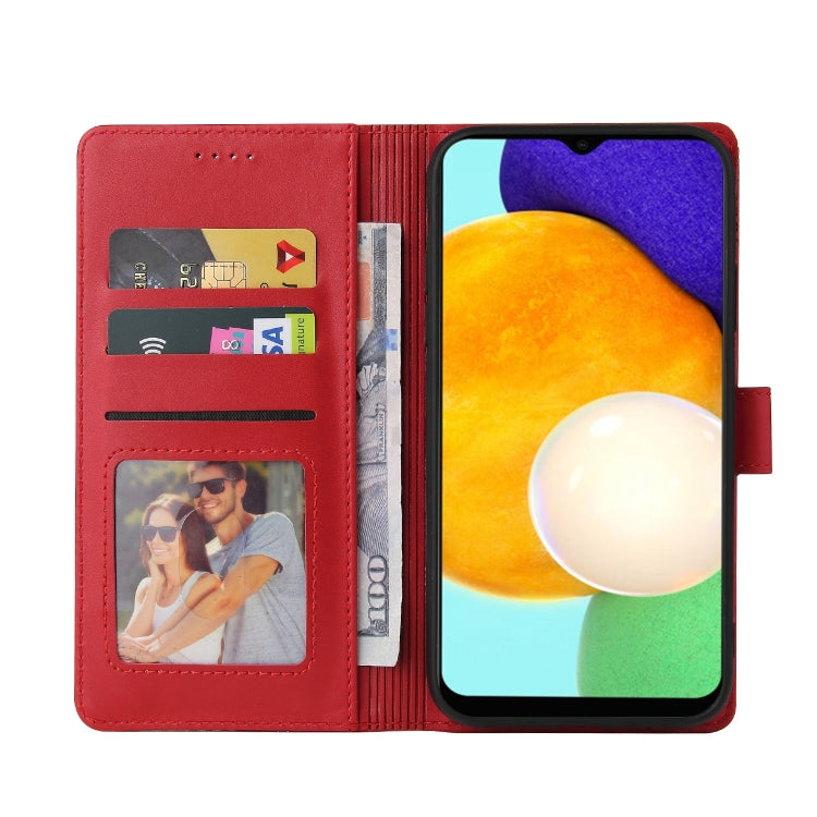 For Samsung Galaxy A03s GQUTROBE Skin Feel Magnetic Leather Phone Case
