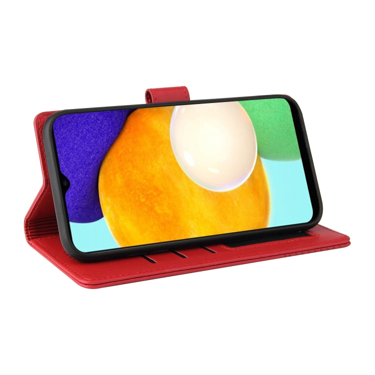 For Samsung Galaxy A03s GQUTROBE Skin Feel Magnetic Leather Phone Case