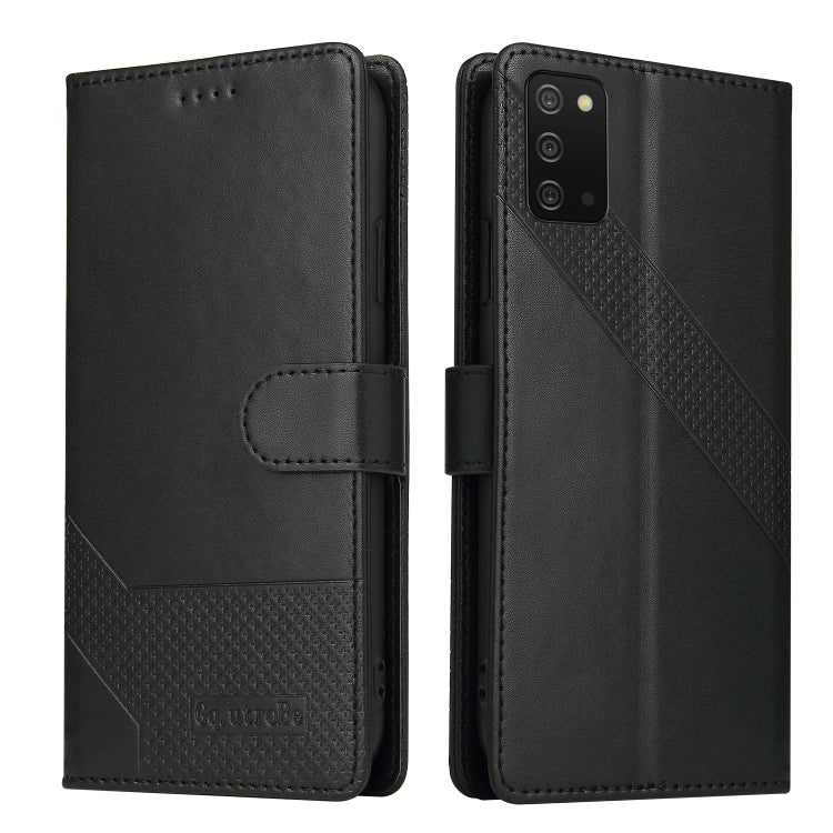For Samsung Galaxy A03s GQUTROBE Skin Feel Magnetic Leather Phone Case
