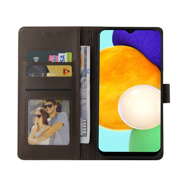 For Samsung Galaxy A03s GQUTROBE Skin Feel Magnetic Leather Phone Case