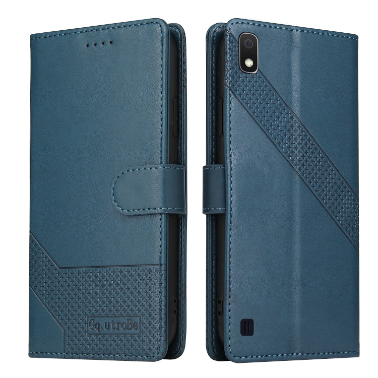 For Samsung Galaxy A10 GQUTROBE Skin Feel Magnetic Leather Phone Case