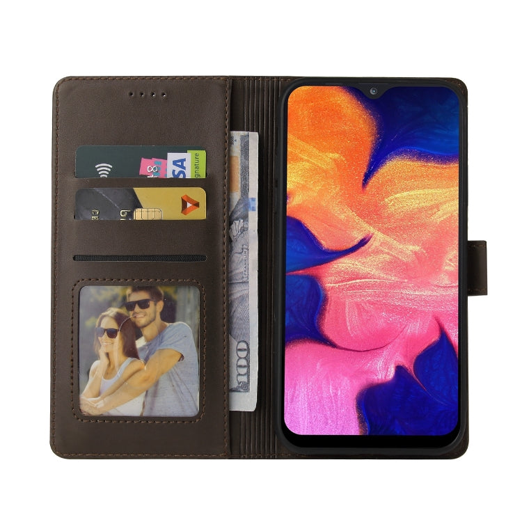 For Samsung Galaxy A10 GQUTROBE Skin Feel Magnetic Leather Phone Case