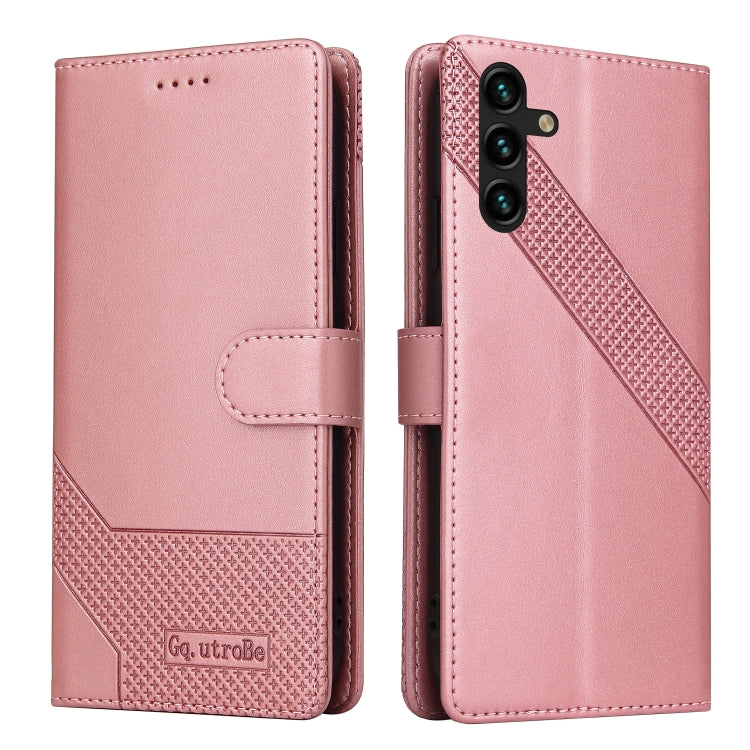 For Samsung Galaxy A13 GQUTROBE Skin Feel Magnetic Leather Phone Case