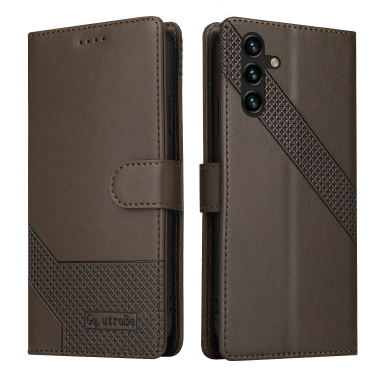 For Samsung Galaxy A13 GQUTROBE Skin Feel Magnetic Leather Phone Case