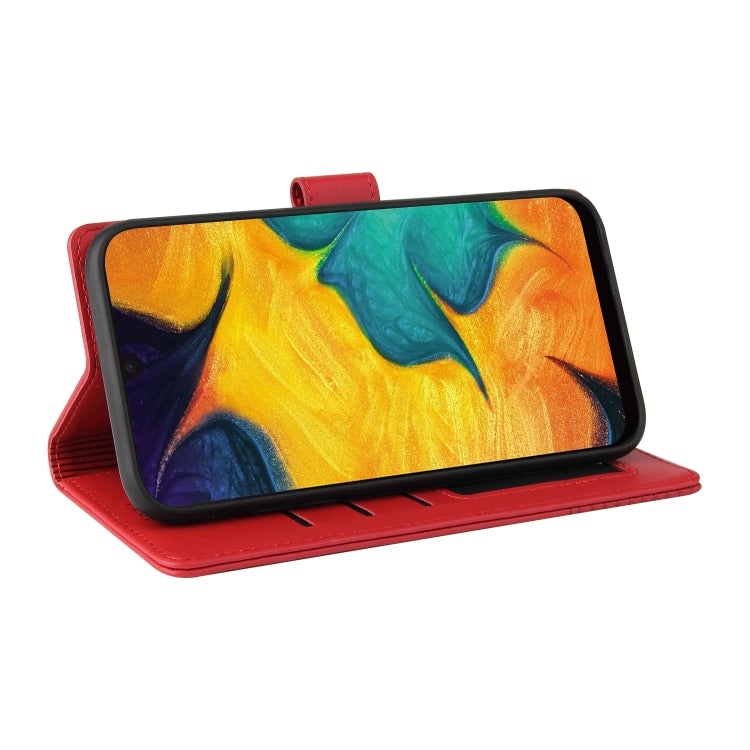 For Samsung Galaxy A20 / A30 GQUTROBE Skin Feel Magnetic Leather Phone Case