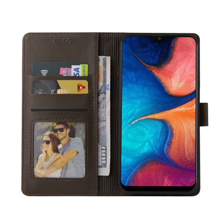 For Samsung Galaxy A20e GQUTROBE Skin Feel Magnetic Leather Phone Case