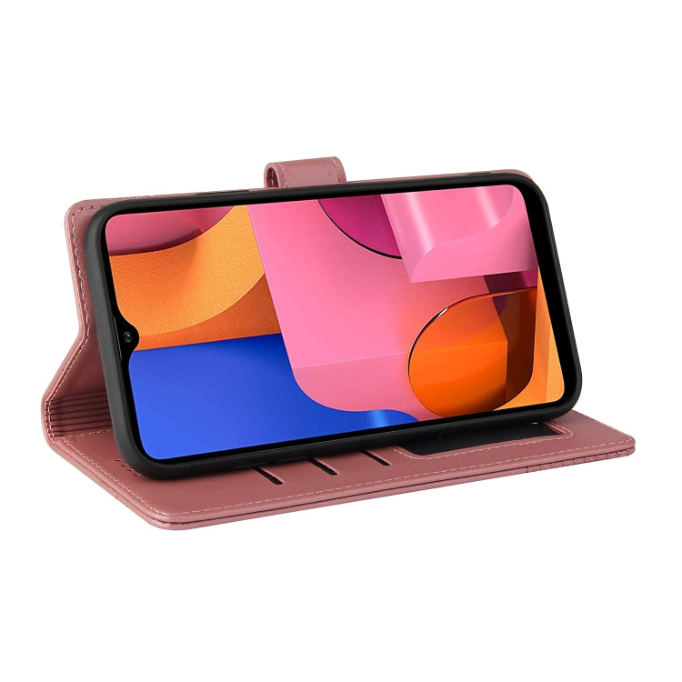 For Samsung Galaxy A20s GQUTROBE Skin Feel Magnetic Leather Phone Case