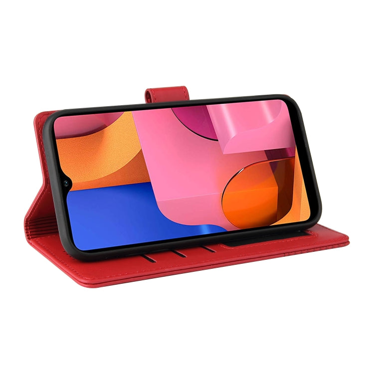 For Samsung Galaxy A20s GQUTROBE Skin Feel Magnetic Leather Phone Case