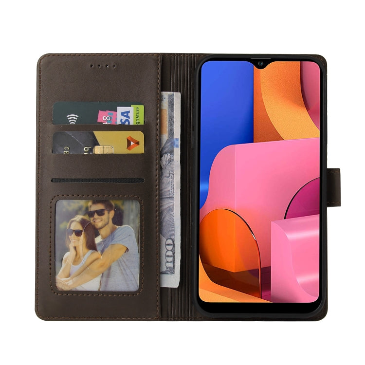 For Samsung Galaxy A20s GQUTROBE Skin Feel Magnetic Leather Phone Case