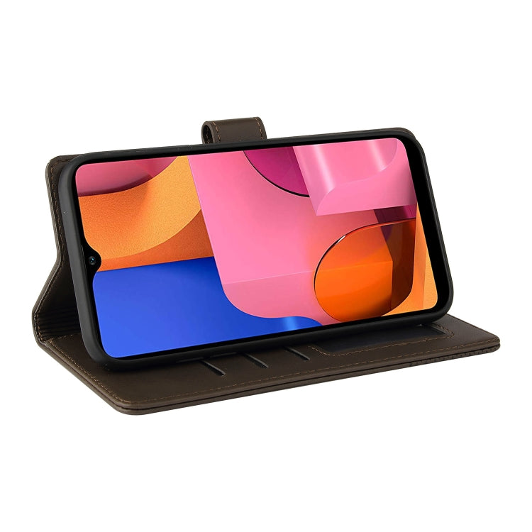 For Samsung Galaxy A20s GQUTROBE Skin Feel Magnetic Leather Phone Case