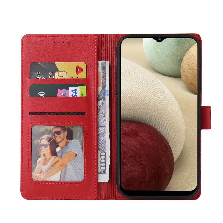 For Samsung Galaxy A22 4G GQUTROBE Skin Feel Magnetic Leather Phone Case