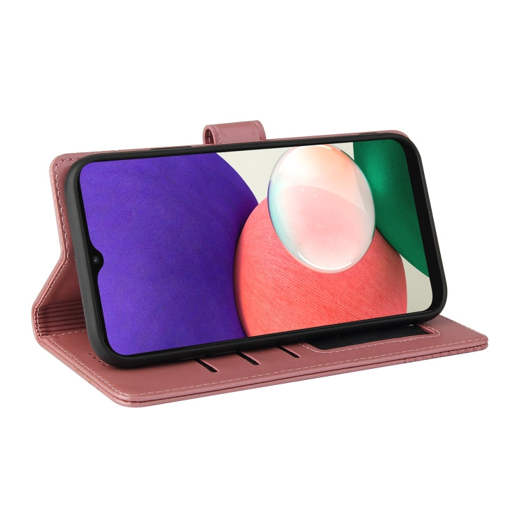 For Samsung Galaxy A22 5G GQUTROBE Skin Feel Magnetic Leather Phone Case
