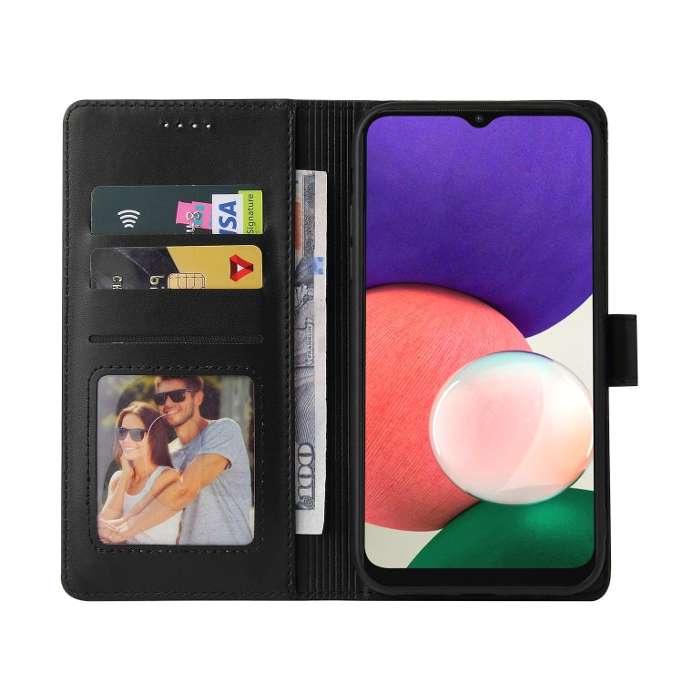 For Samsung Galaxy A22 5G GQUTROBE Skin Feel Magnetic Leather Phone Case