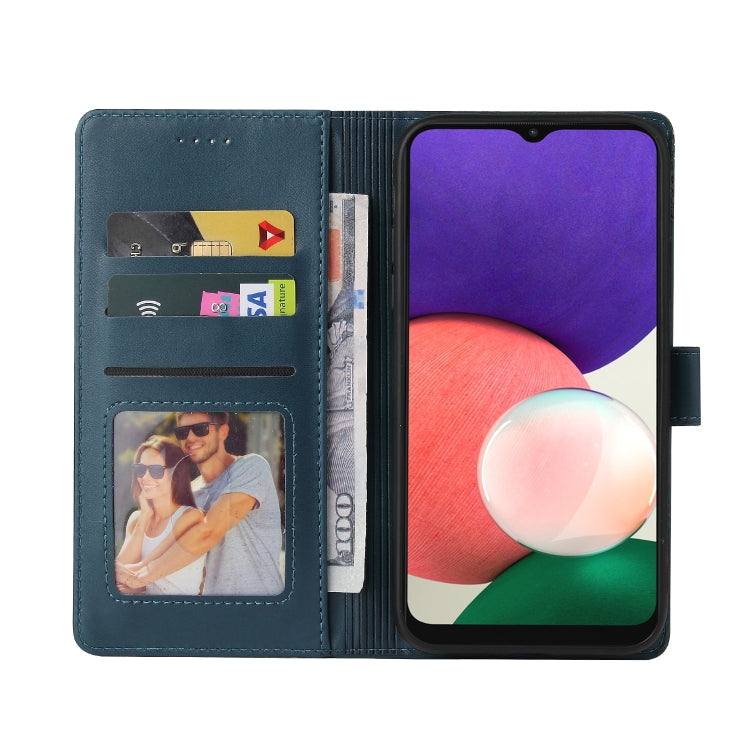 For Samsung Galaxy A22 5G GQUTROBE Skin Feel Magnetic Leather Phone Case