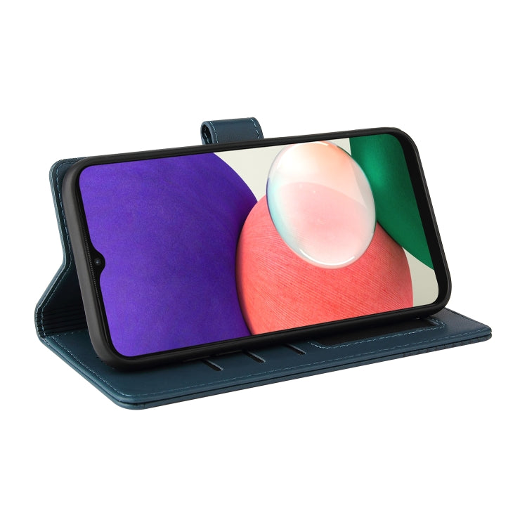 For Samsung Galaxy A22 5G GQUTROBE Skin Feel Magnetic Leather Phone Case