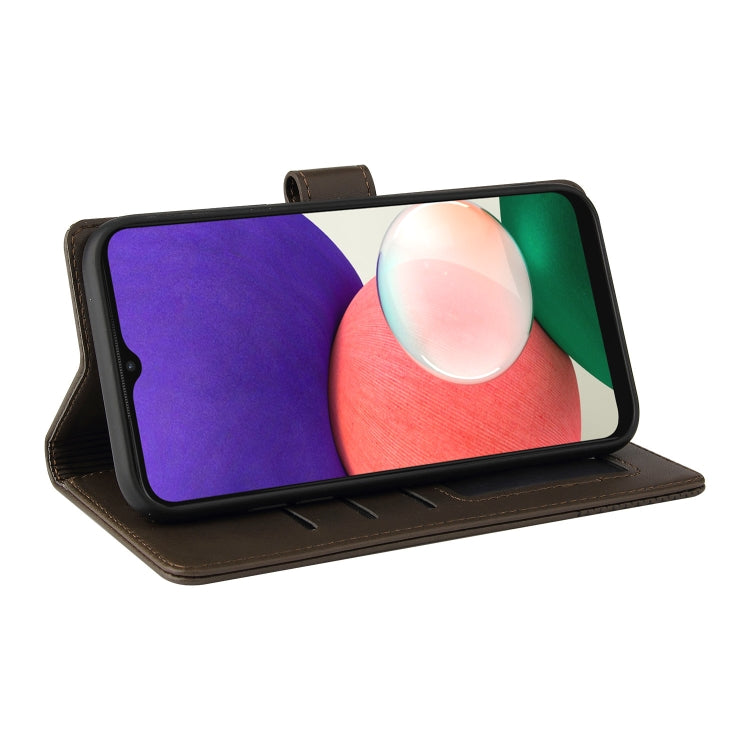 For Samsung Galaxy A22 5G GQUTROBE Skin Feel Magnetic Leather Phone Case