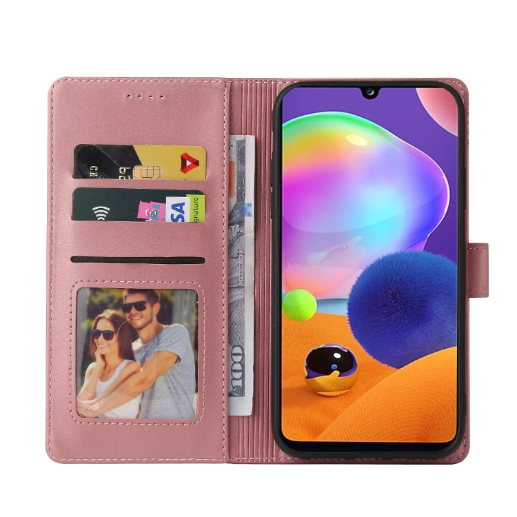 For Samsung Galaxy A31 GQUTROBE Skin Feel Magnetic Leather Phone Case