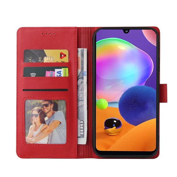 For Samsung Galaxy A31 GQUTROBE Skin Feel Magnetic Leather Phone Case