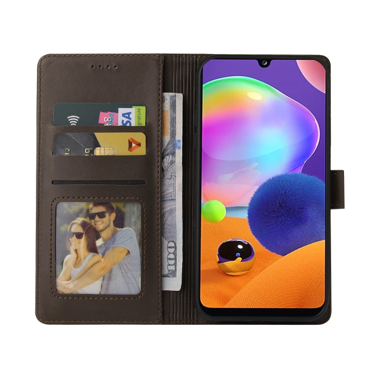 For Samsung Galaxy A31 GQUTROBE Skin Feel Magnetic Leather Phone Case