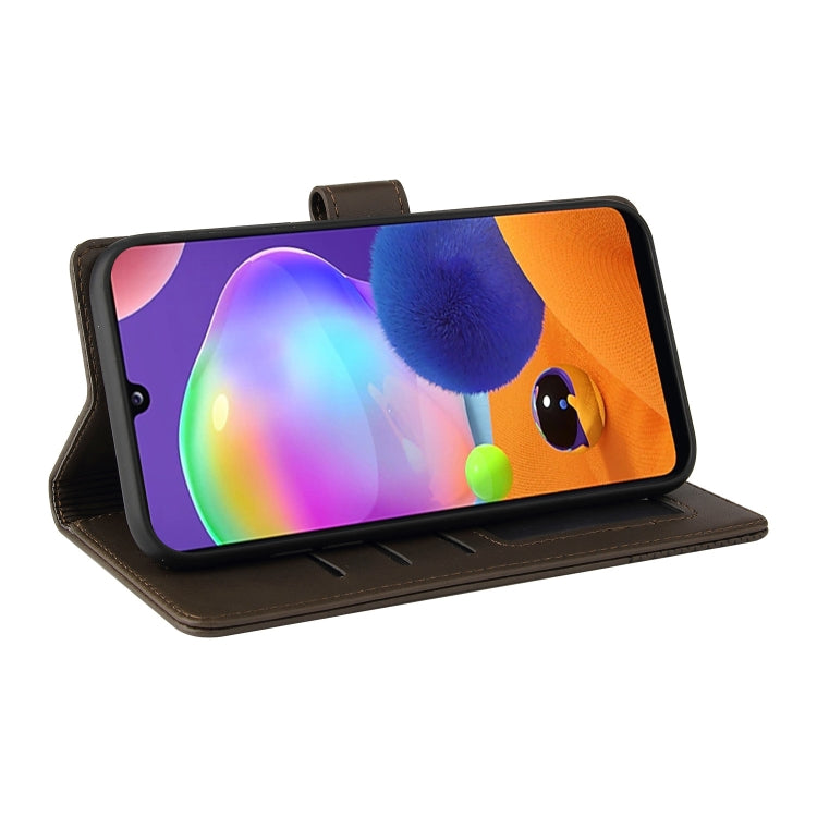For Samsung Galaxy A31 GQUTROBE Skin Feel Magnetic Leather Phone Case