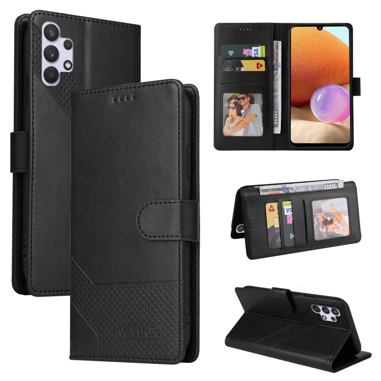 For Samsung Galaxy A32 4G GQUTROBE Skin Feel Magnetic Leather Phone Case