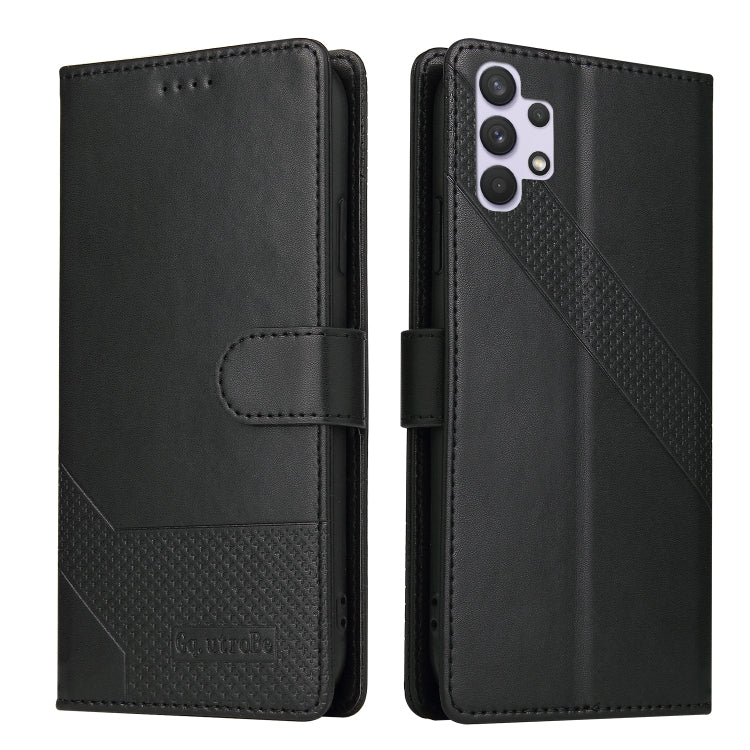 For Samsung Galaxy A32 4G GQUTROBE Skin Feel Magnetic Leather Phone Case
