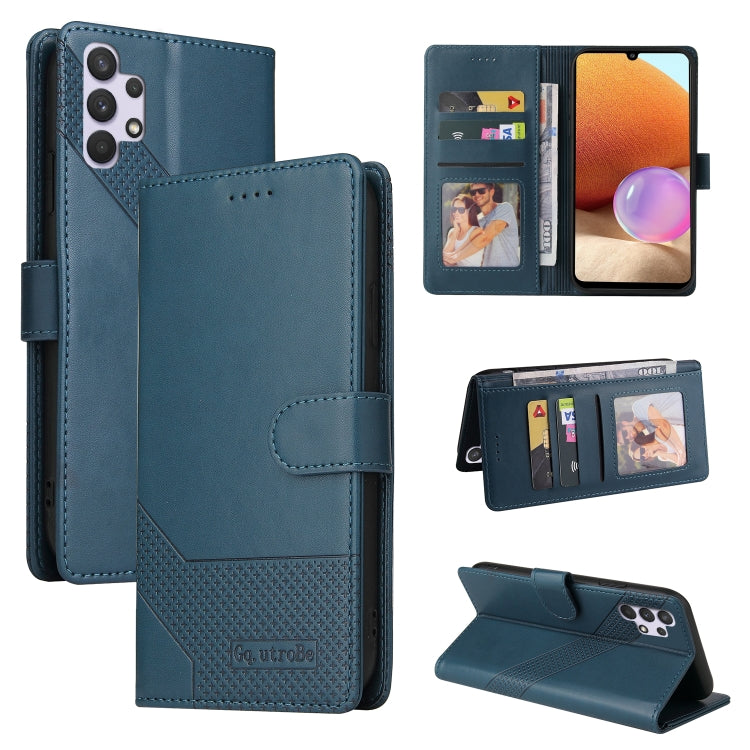 For Samsung Galaxy A32 4G GQUTROBE Skin Feel Magnetic Leather Phone Case