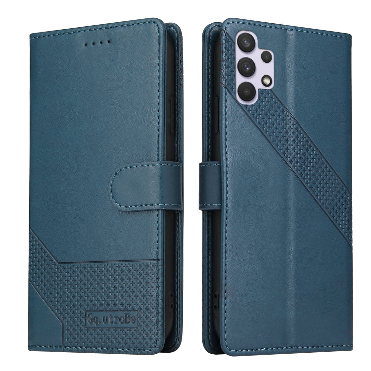 For Samsung Galaxy A32 4G GQUTROBE Skin Feel Magnetic Leather Phone Case