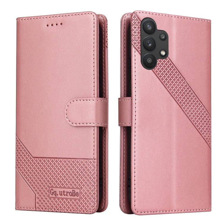 For Samsung Galaxy A32 5G GQUTROBE Skin Feel Magnetic Leather Phone Case
