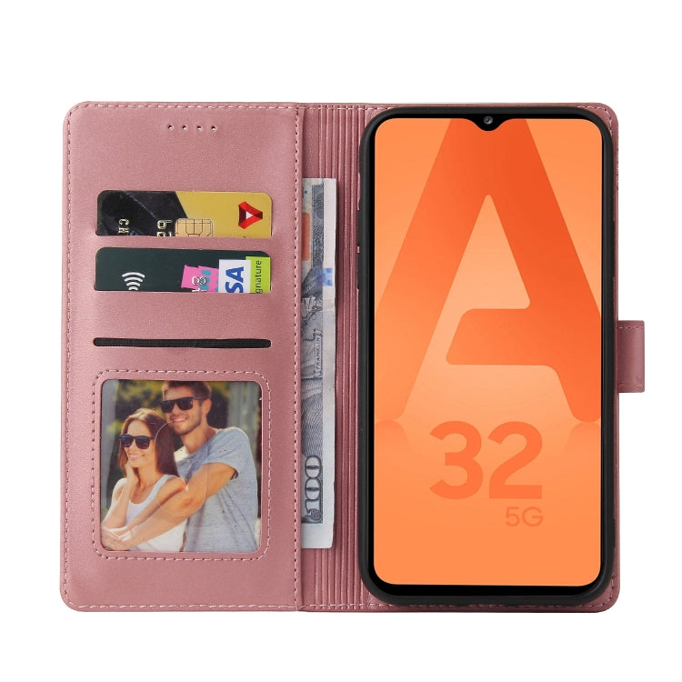 For Samsung Galaxy A32 5G GQUTROBE Skin Feel Magnetic Leather Phone Case