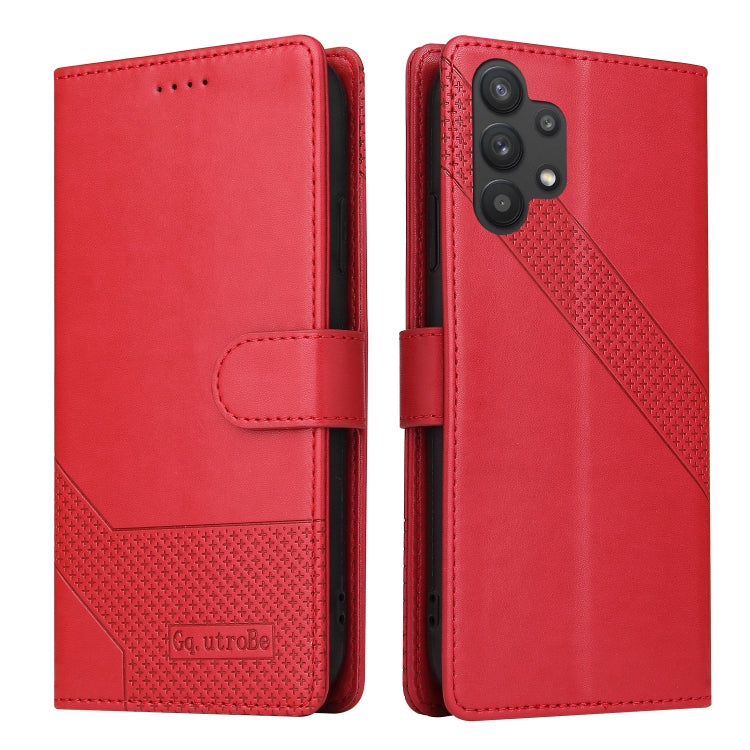For Samsung Galaxy A32 5G GQUTROBE Skin Feel Magnetic Leather Phone Case