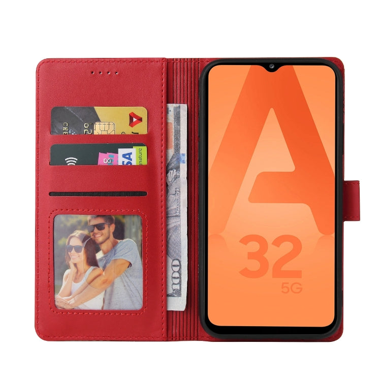For Samsung Galaxy A32 5G GQUTROBE Skin Feel Magnetic Leather Phone Case