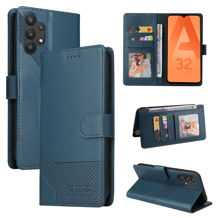 For Samsung Galaxy A32 5G GQUTROBE Skin Feel Magnetic Leather Phone Case