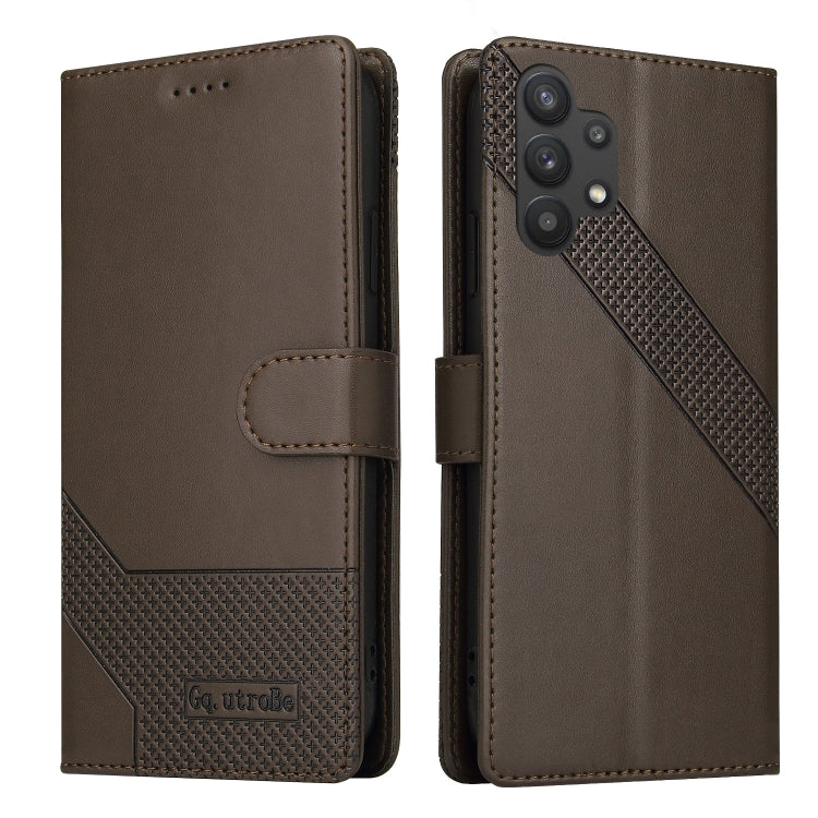 For Samsung Galaxy A32 5G GQUTROBE Skin Feel Magnetic Leather Phone Case
