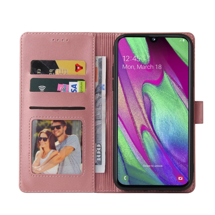 For Samsung Galaxy A40 GQUTROBE Skin Feel Magnetic Leather Phone Case