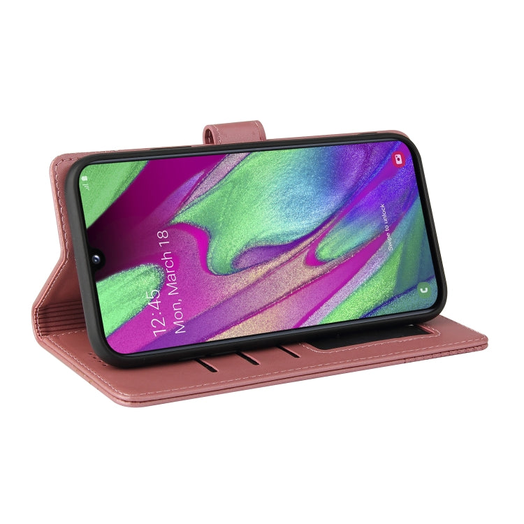 For Samsung Galaxy A40 GQUTROBE Skin Feel Magnetic Leather Phone Case